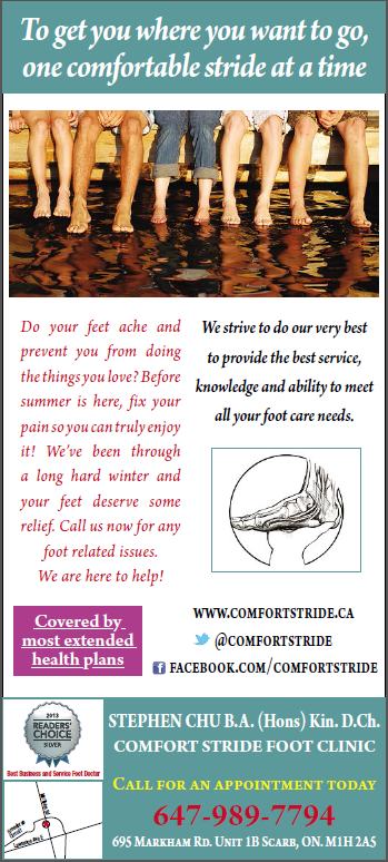 Advertisement For Booking An Appointment With Our Toronto Chiropodist